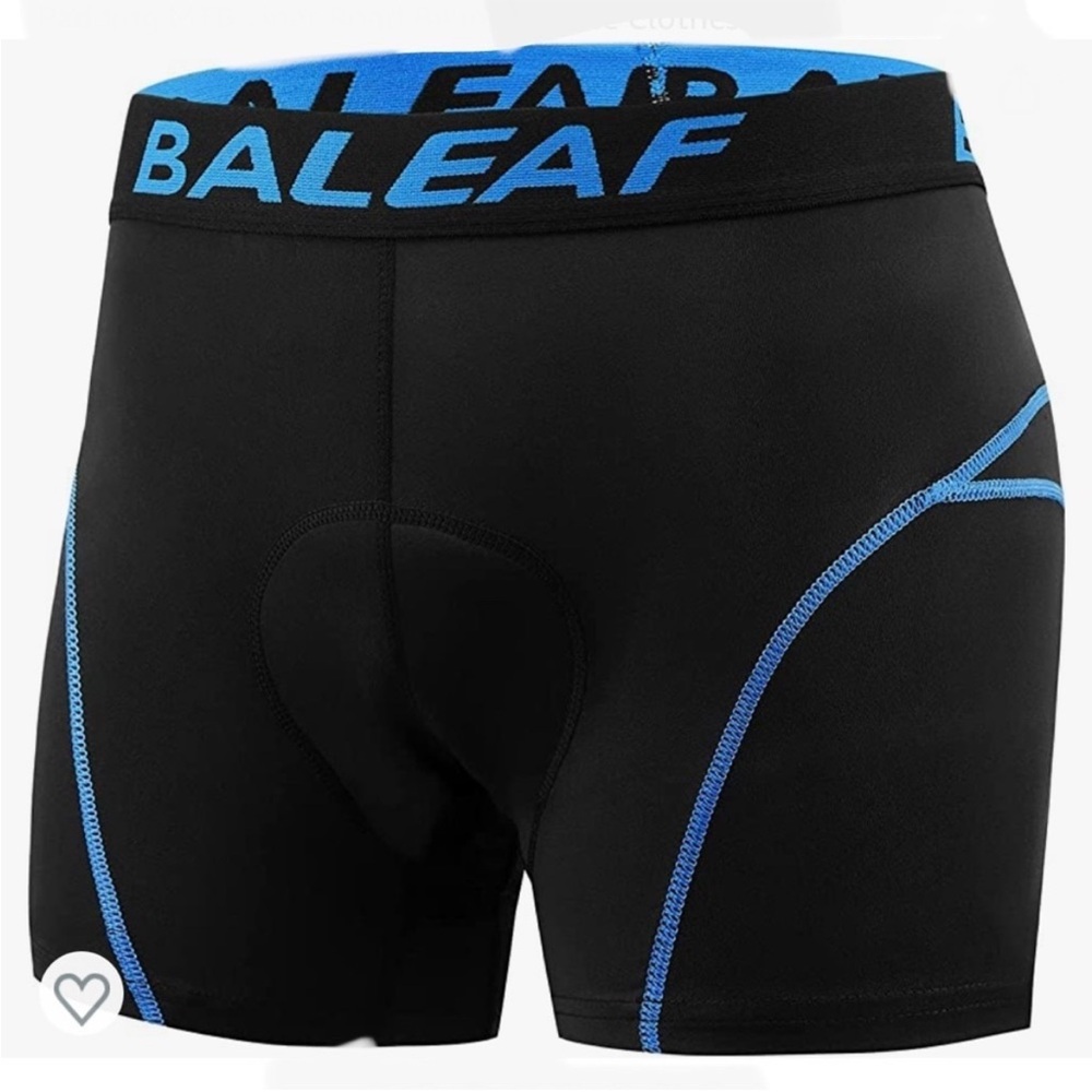 Baleaf Men's 3D Padded Cycling Underwear Shorts Size L NWT